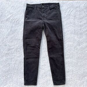J. Crew Mercantile Pants charcoal gray velveteen size 31